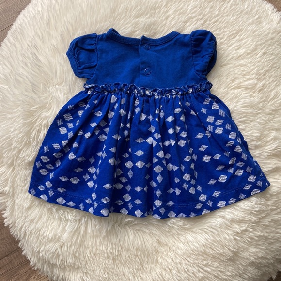 **LAST CHANCE!! Carter’s Royal Blue Pattern Newborn Baby Dress - Picture 5 of 7